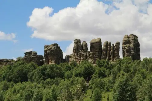 内蒙草原石林风景