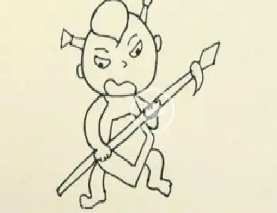 儿童红孩儿简笔画 (第1页)