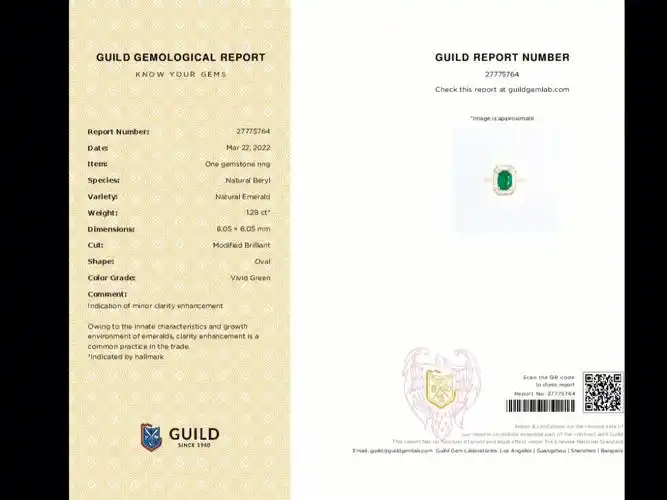 18k金祖母绿钻石戒指vvgminorguild吉尔德