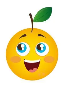 橙子卡通橙子 卡通照片