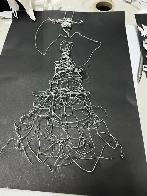 线立体构成铁丝今日份线立体作业