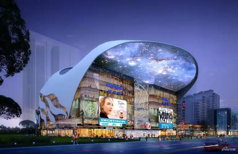 金绿洲星光大道商业广场效果图