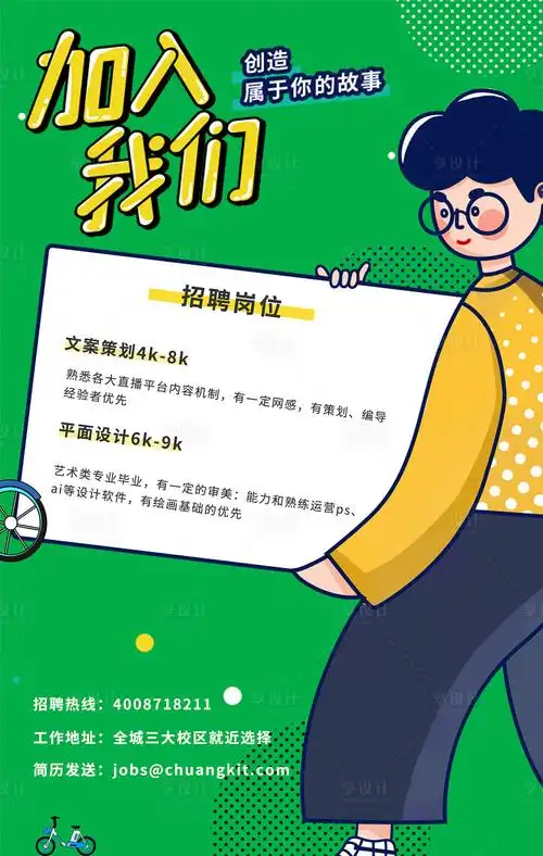 企业招聘手绘海报