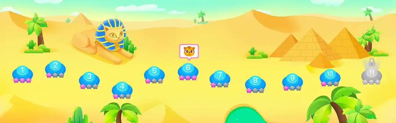 儿童教育类闯关游戏ui