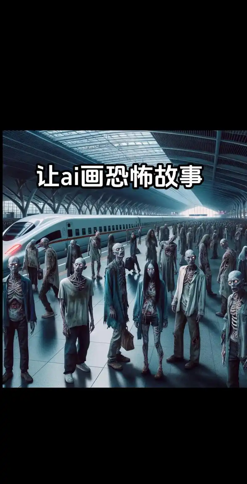 让ai画恐怖故事.#ai绘画 #僵尸 - 抖音