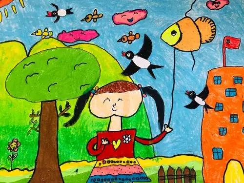 南阳中心幼儿园绘画比赛投票开始啦!(大班组)