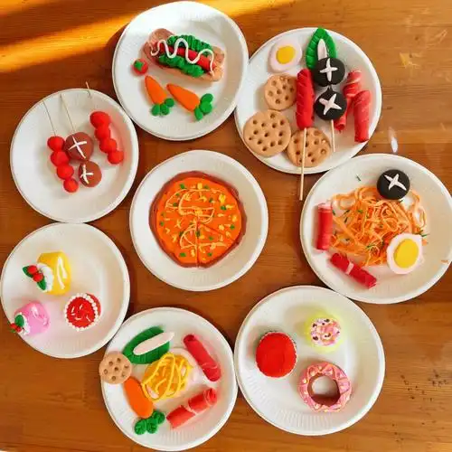 超级黏土作品美食大餐