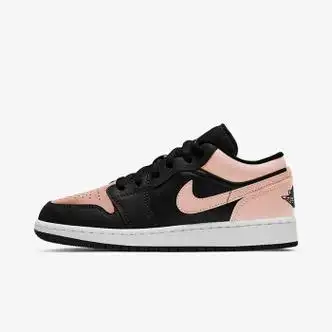 nike耐克nikeairjordan1lowaj1黑粉脚趾男女同款低帮休闲鞋