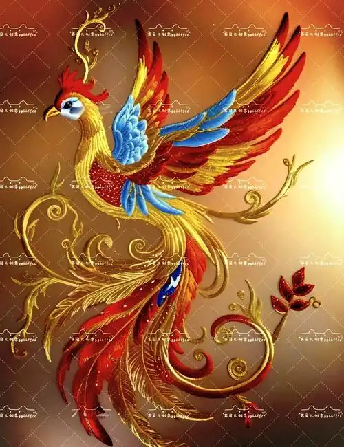 🦜✨ 炫酷凤凰刺绣图案大赏 ✨🦜