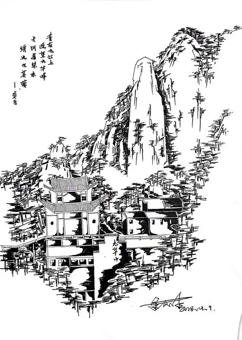黑白风景.