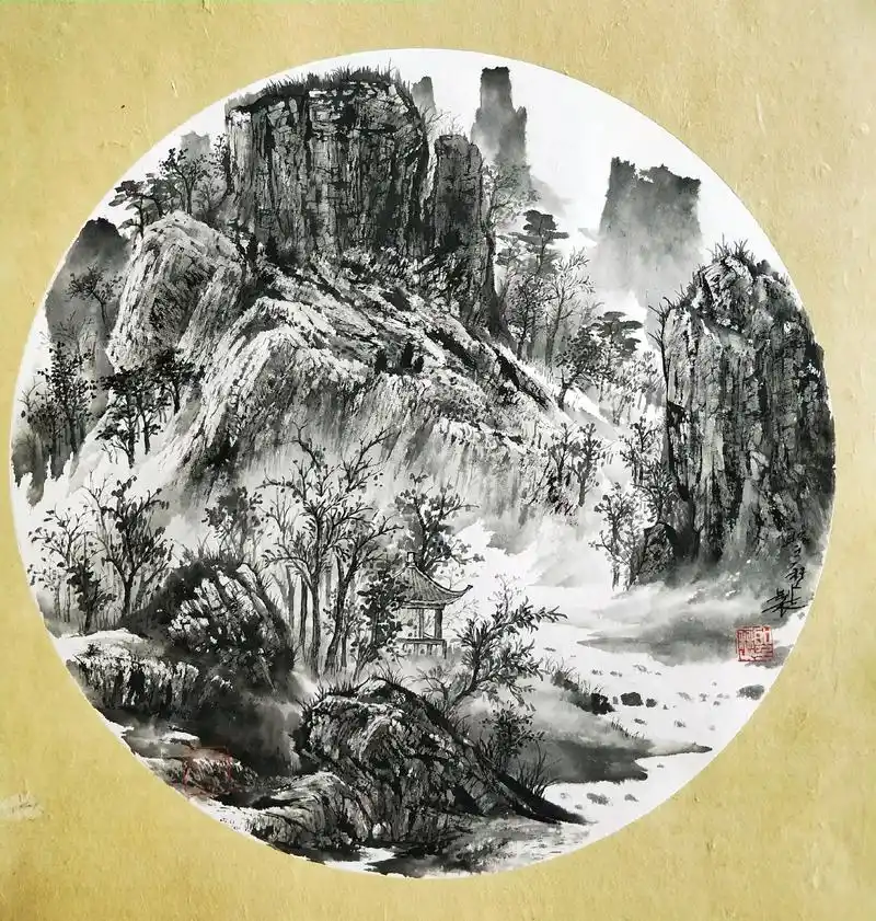 王圣历水墨小品#水墨写意 #水墨人生 #国画 #山水之间任逍 - 抖音