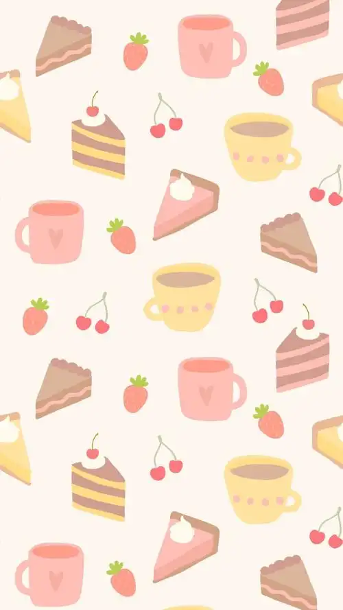 壁纸背景可爱卡通动漫小清新手绘平铺水彩风景