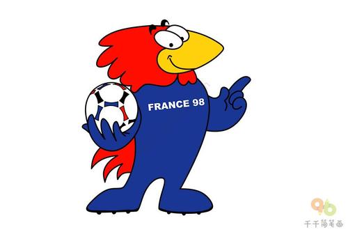 法国世界杯吉祥物简笔画