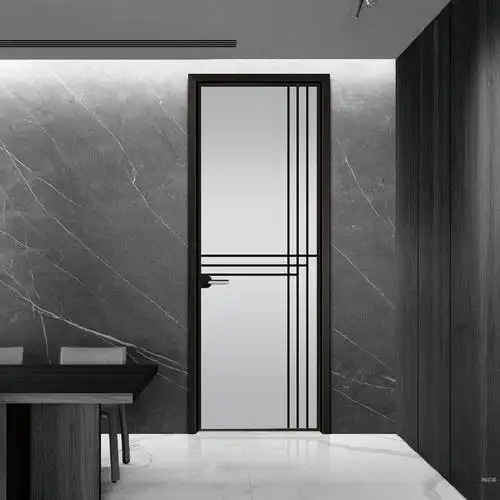 裕安门窗定金铝合金窄边开门现代室内门卧室书房卧室门