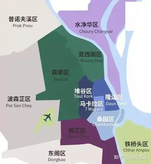 一文看懂金边各个区未来的机会在哪里