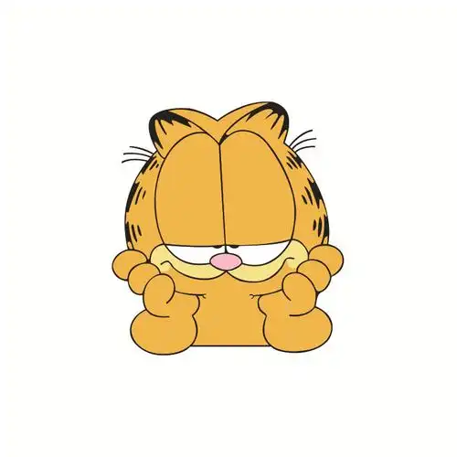 动漫烫画定制热转印柯式烫画 白墨烫画 卡通加菲猫服装diy烫图