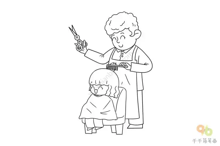 熊孩子日记系列 剪去长头发_熊孩子日记简笔画