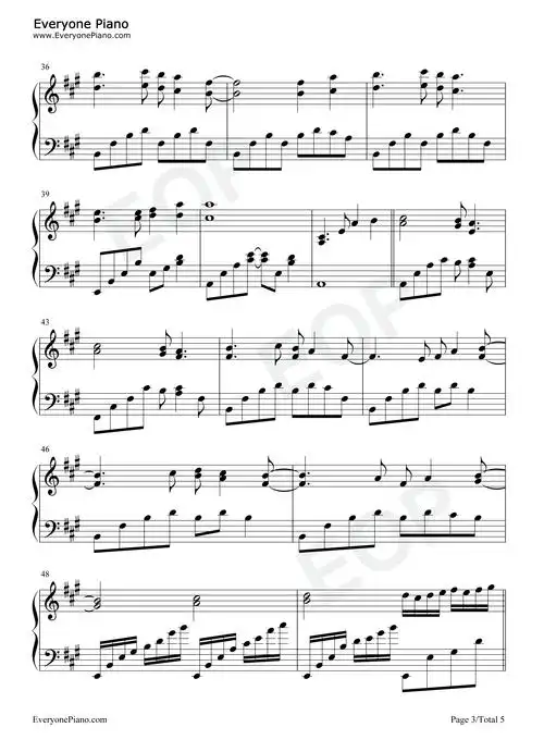 five hundred miles-500 miles-醉乡民谣主题曲五线谱预览3-钢琴谱