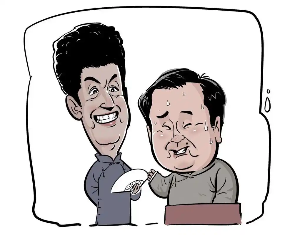 漫画相声演员系列之:赵振铎,赵世忠 #画画的日常# #小4漫画# #漫画