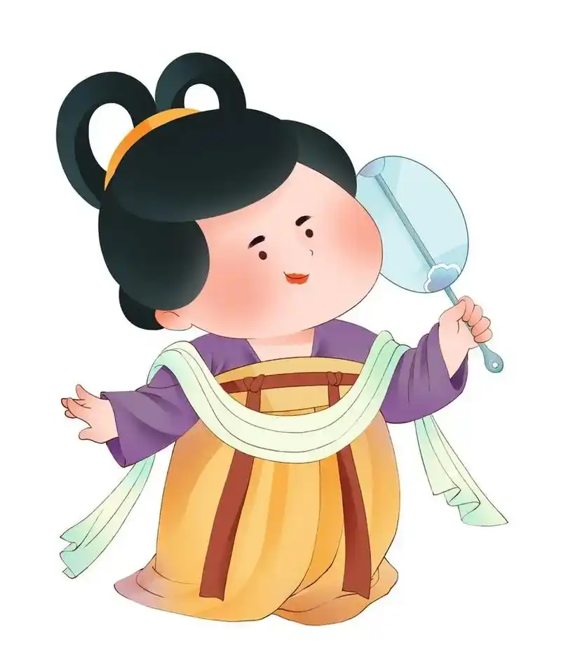 古风小胖妞.#创作灵感 #原创插画 #画画 #国风 #q版人 - 抖音