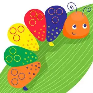 彩色的毛毛虫图片