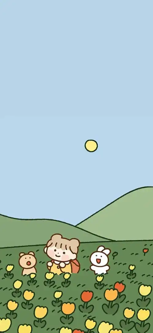 壁纸少女心可爱ins好看简约小女孩