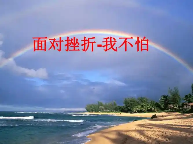 通用版小学生主题班会课件面对挫折我不怕32张ppt