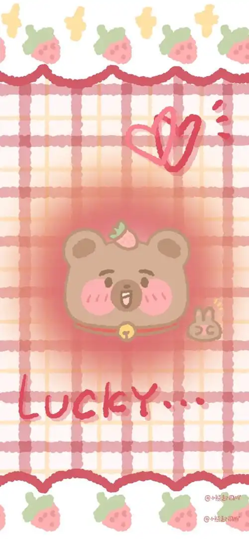 少女心锁屏可爱壁纸粉色壁纸小熊壁纸赞评论更多