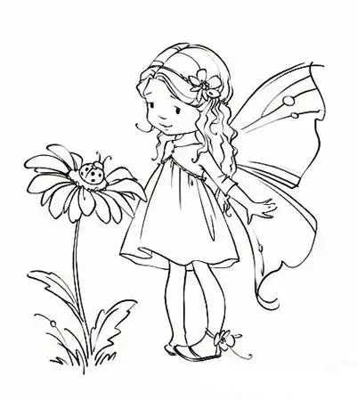 可爱的萌萌哒小精灵仙子简笔画图片