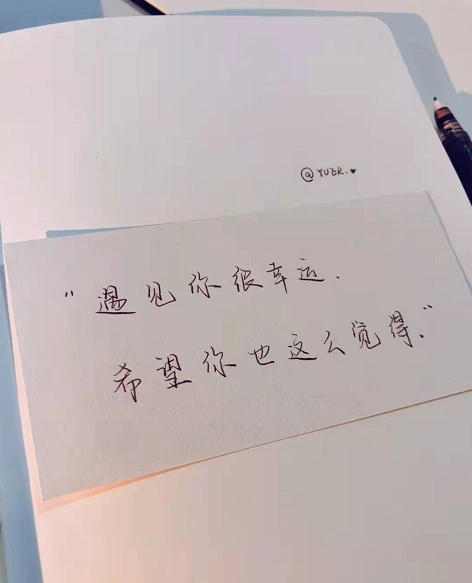 希望你也这么觉得遇见你很幸运02我用你形容温柔别人用温柔形容你01