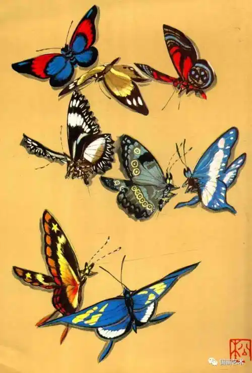 【欣赏】百蝶图