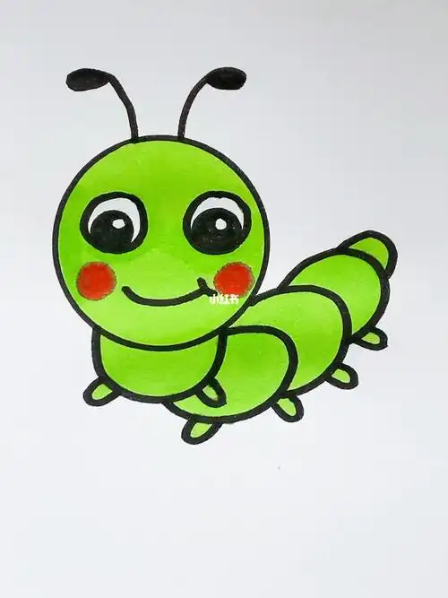 毛毛虫简笔画