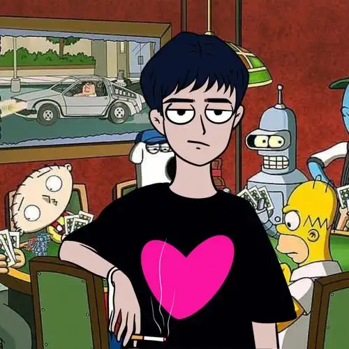 瑞克和莫蒂画风酷酷的情侣头像