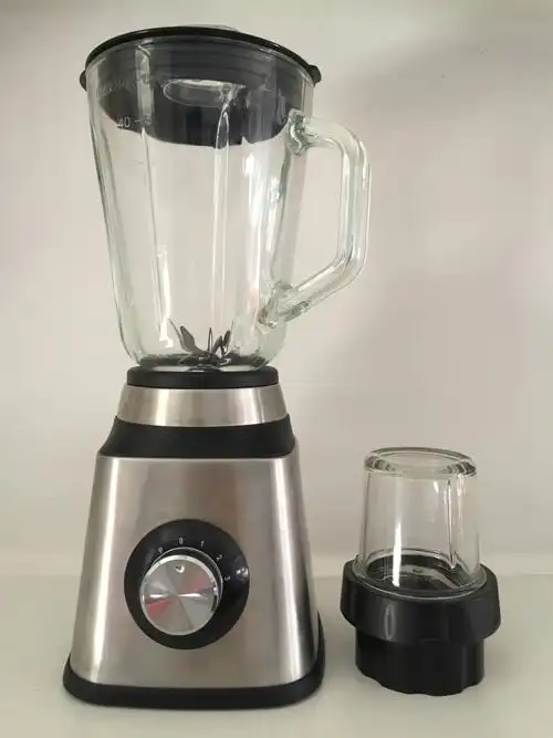 出口热销多功能料理机养生榨汁机家用水果搅拌机 二合一玻璃款