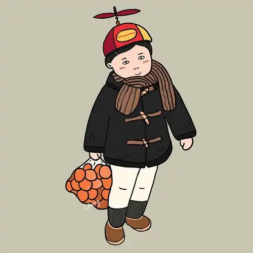 黄夏温宝贝插画头像合集