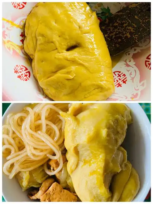 00:23蒸好的黄糕放在盆里,手上粘点凉水把黄糕採