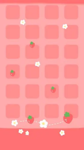 粉色草莓,主屏.