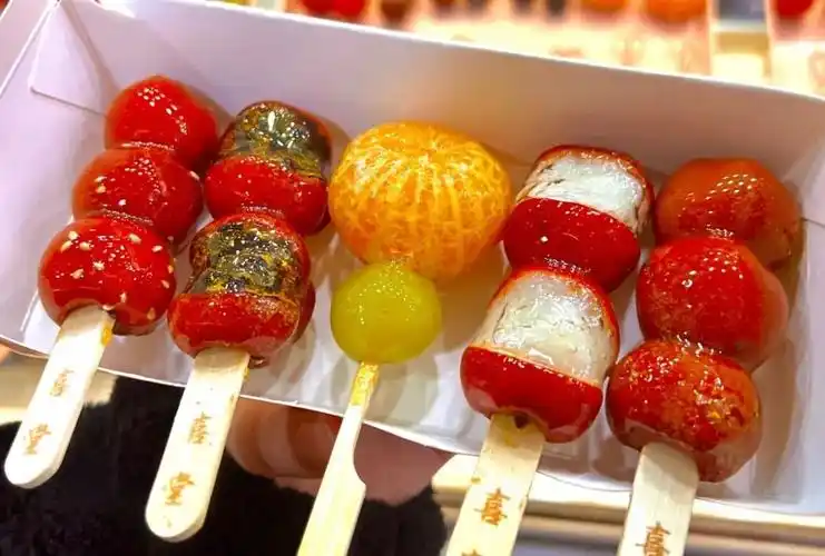 颜值高,健康吃口味多,馅饱满冰酥脆,不沾牙萌趣·mini小串糖葫芦套餐1