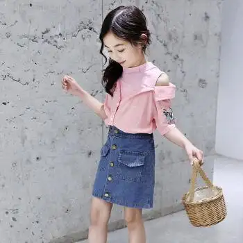 儿童套装女夏季7岁女大童10岁短袖短裤两件套女童夏装超洋气网红时髦