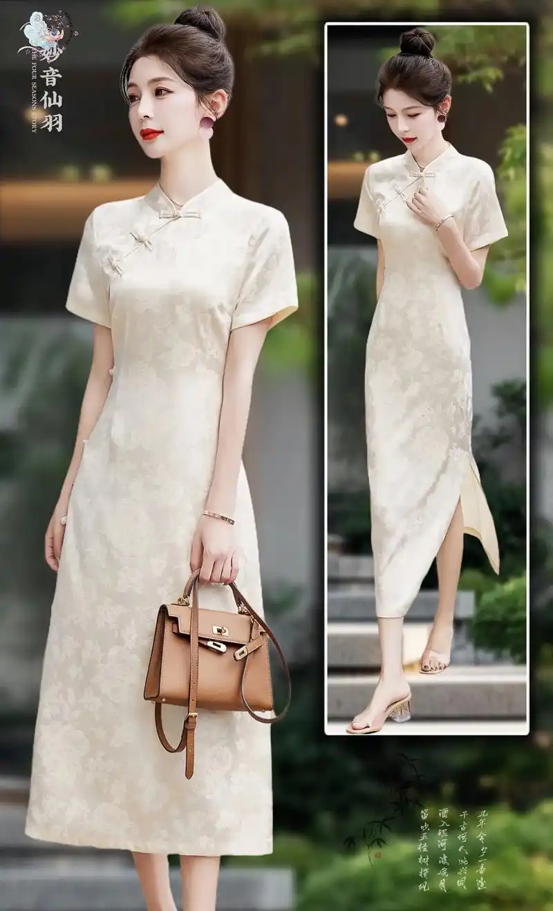 旗开得胜～国风改良旗袍连衣裙