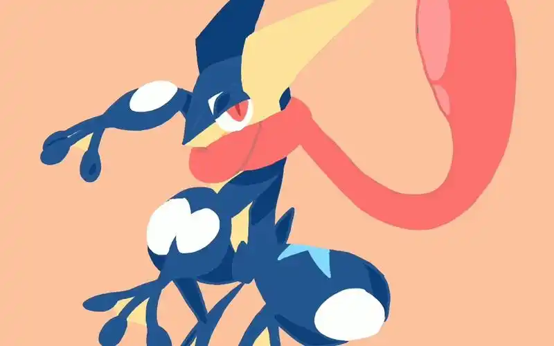 水/甲贺忍蛙绘画过程