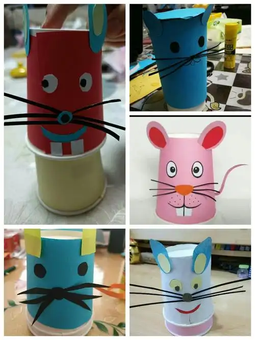 东胜区纺织苑小学抗"疫"手工制作–––《会弹跳的小老鼠》