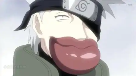 鸣人想象下的卡卡西摘下面罩的样子