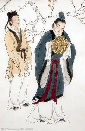 人物工笔画图片