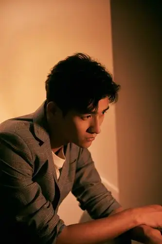 李子峰格纹绅士帅气写真