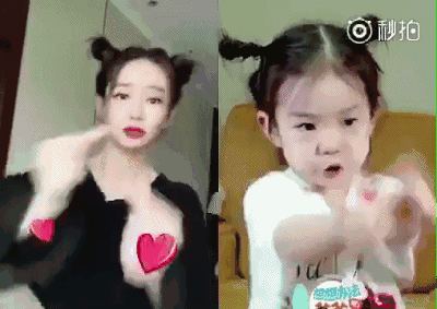 戚薇上演真假lucky母女同款妆最高境界不过如此了