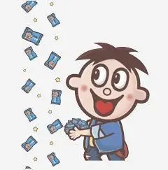 旺仔撒糖图片抖音超火撒糖图片高清