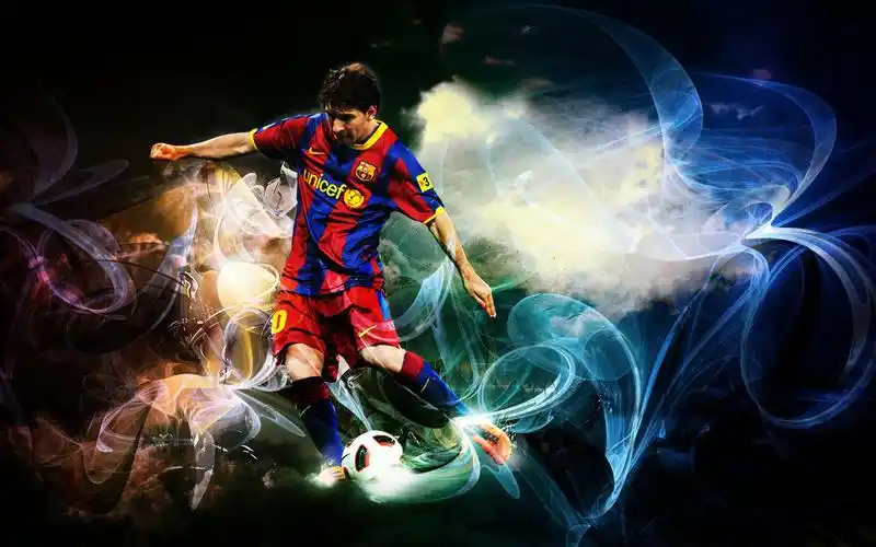 电脑壁纸 体育壁纸 足球世界 梅西进球集锦