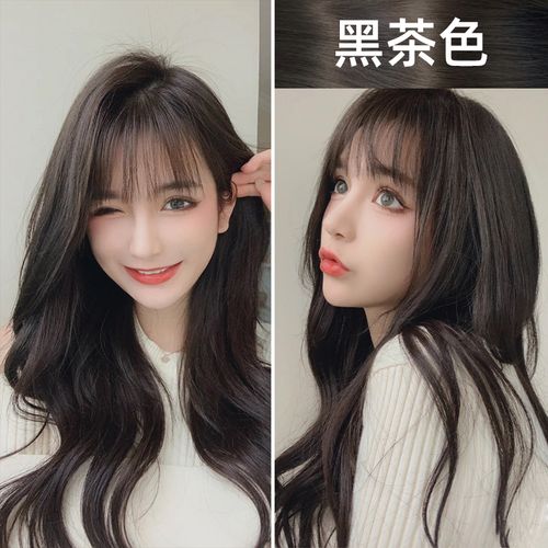 黑茶色染发膏2021流行色显白冷茶潮发型宝哥自己在家染发剂遮白发