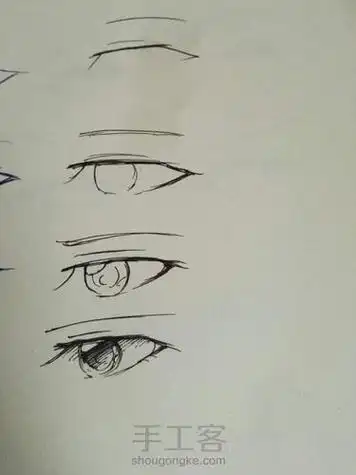 画男生眼睛简笔画